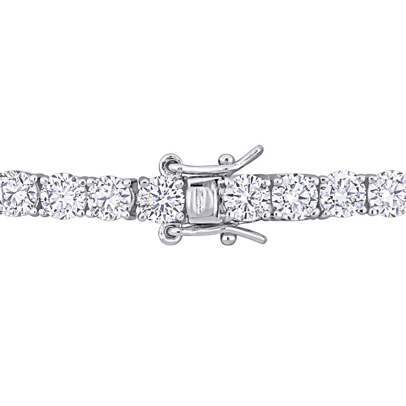 9 1/2 CT DEW Created Moissanite Tennis Bracelet in Sterling Silver - 7 in.