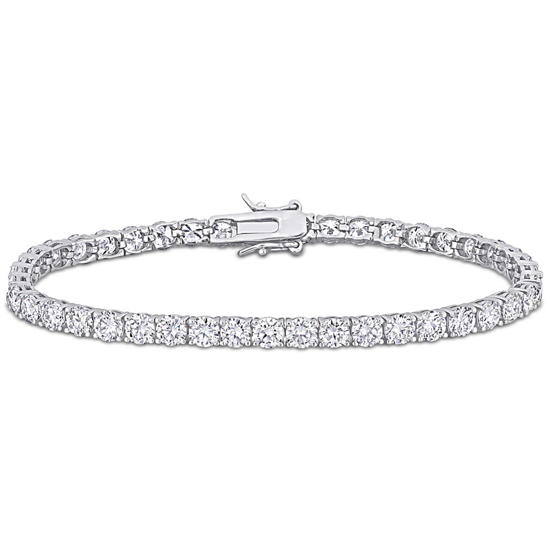 9 1/2 CT DEW Created Moissanite Tennis Bracelet in Sterling Silver - 7 in.