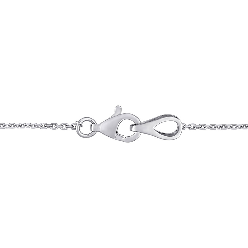 1/3 CT TW Diamond Necklace in 14k White Gold - 16 in