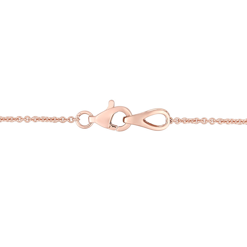 1/2 CT TW Diamond Necklace in 14k Rose Gold - 17 in