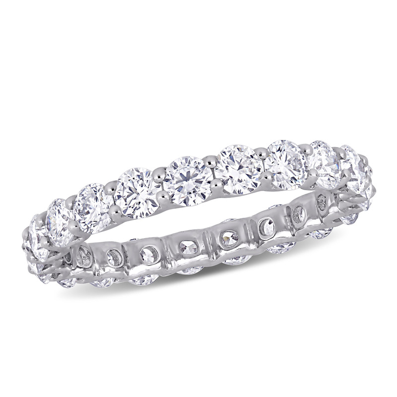 Lab Grown Diamond Eternity Band in 14k White Gold