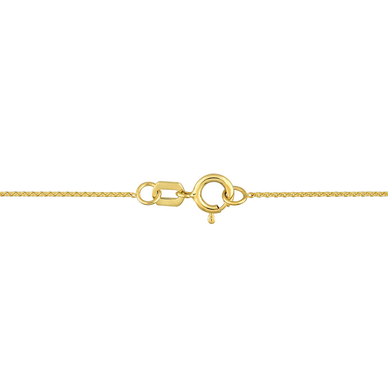 1/6 CT Diamond TW Oval Link 17 Necklace in 2-Tone 10k Yellow & White Gold