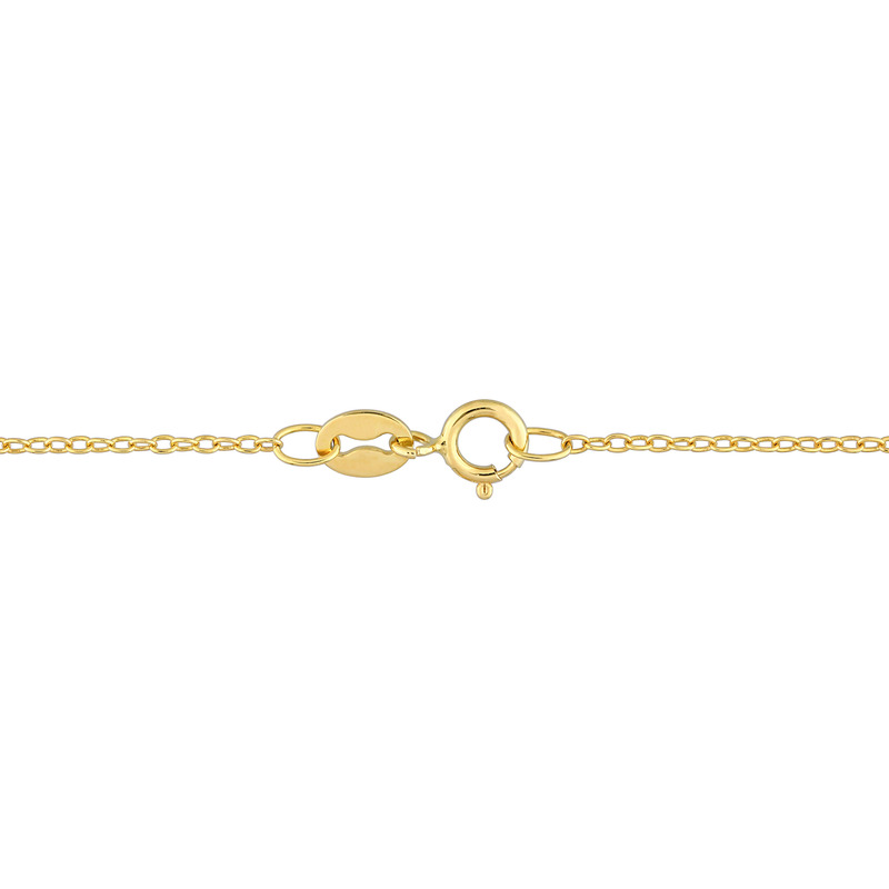 3 1/4 CT TGW Citrine and Madeira Citrine Graduated Open Circle Pendant with Chain in 18k Yellow Gold Plated Sterling Silver - 18 in.