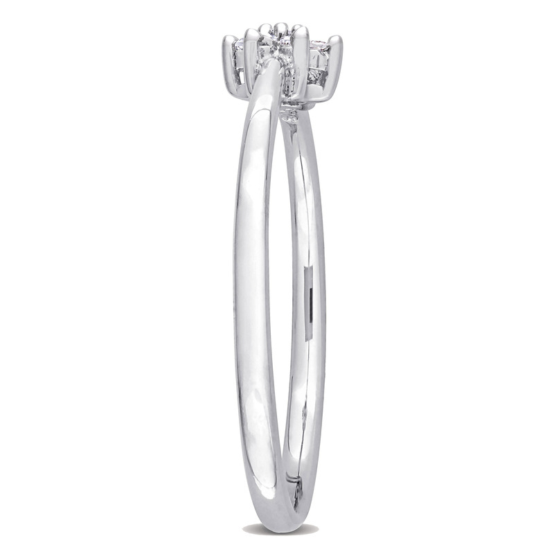 Diamond Accent Promise Ring in Sterling Silver