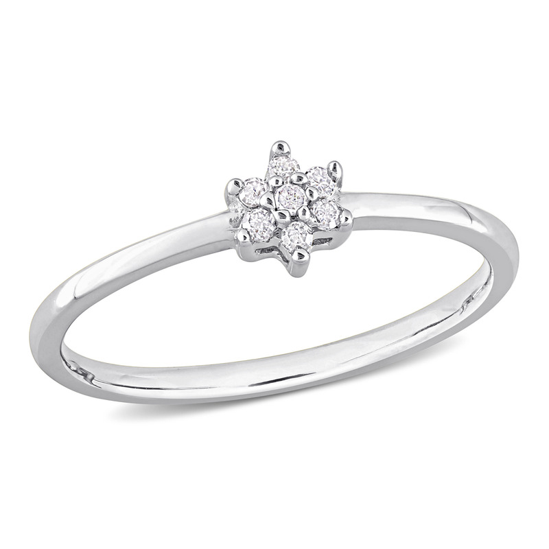 Diamond Accent Promise Ring in Sterling Silver