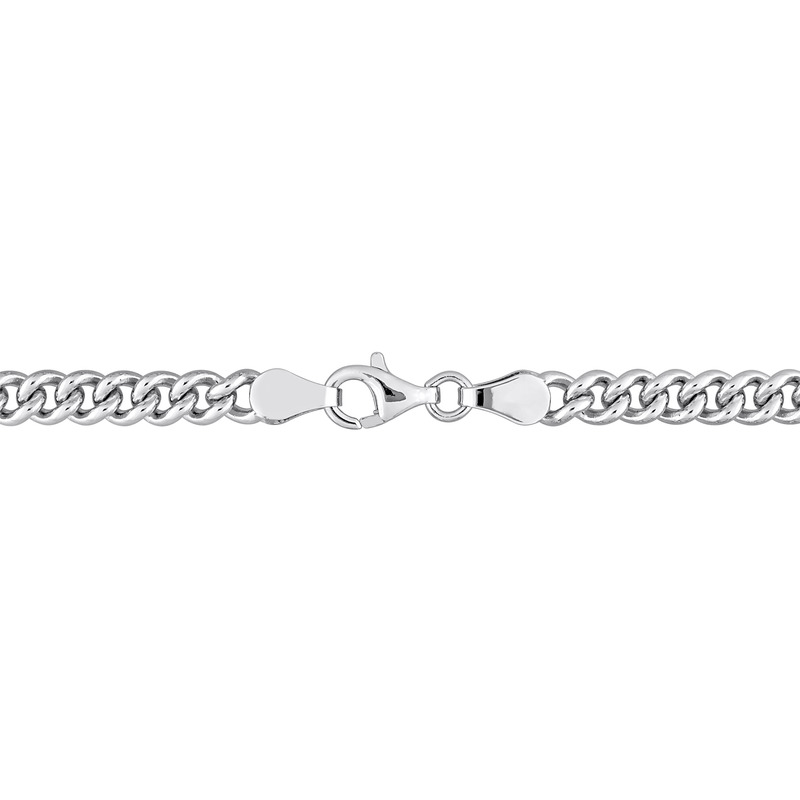 1 5/8 CT TGW Created Pink Sapphire Bracelet in Sterling Silver  - 7.5 in.