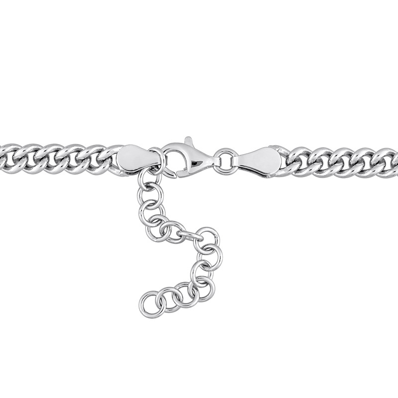 1 5/8 CT TGW Created White Sapphire Necklace in Sterling Silver - 16 in.