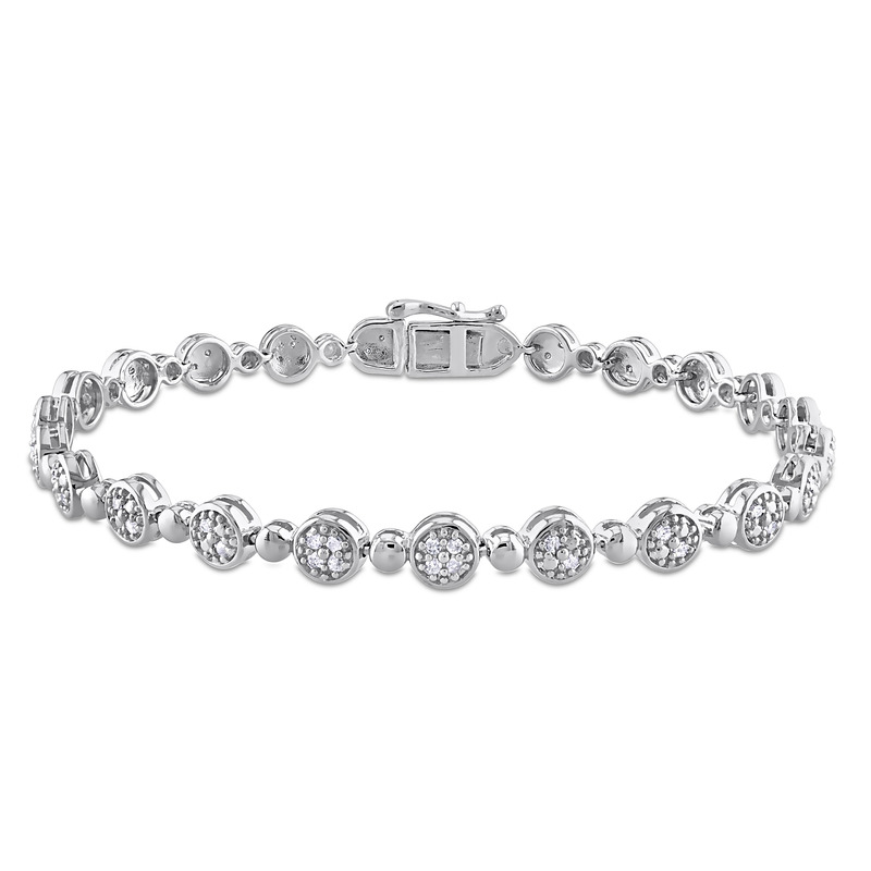 1/2 CT Diamond TW 7.5 Bracelet in Sterling Silver