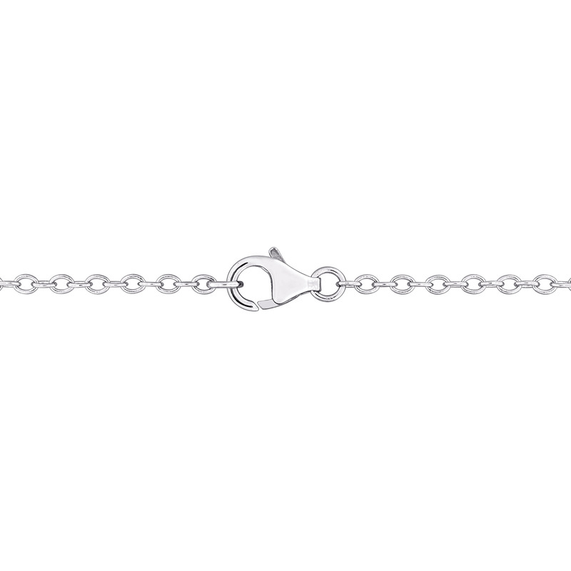 2 3/4 CT DEW Created Moissanite-White Graduated 17 Necklace in Sterling Silver