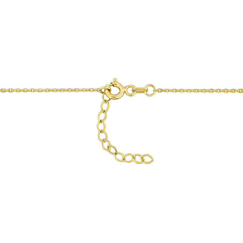 7.5-8 MM Freshwater Cultured Pearl 1ct TGW Oval-Cut Ruby and 1/5 CT TW Diamond Drop Lariat Necklace in 10k Yellow Gold - 17 in.