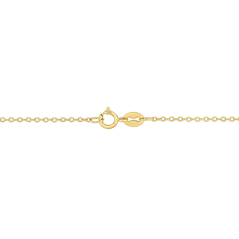 5 CT TGW Octagon Shape Lapis Necklace With Beaded Halo in Yellow Plated Sterling Silver - 17 in.