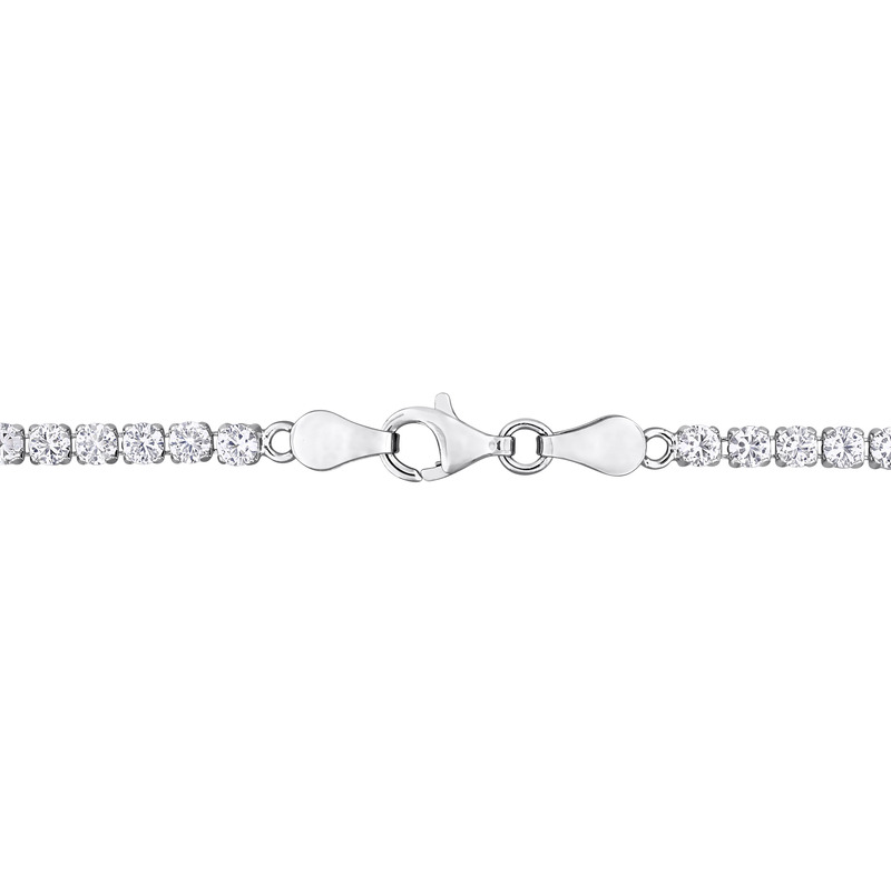 4 3/5ct TGW London Blue Topaz Tennis Bracelet in Sterling Silver - 7.25 in