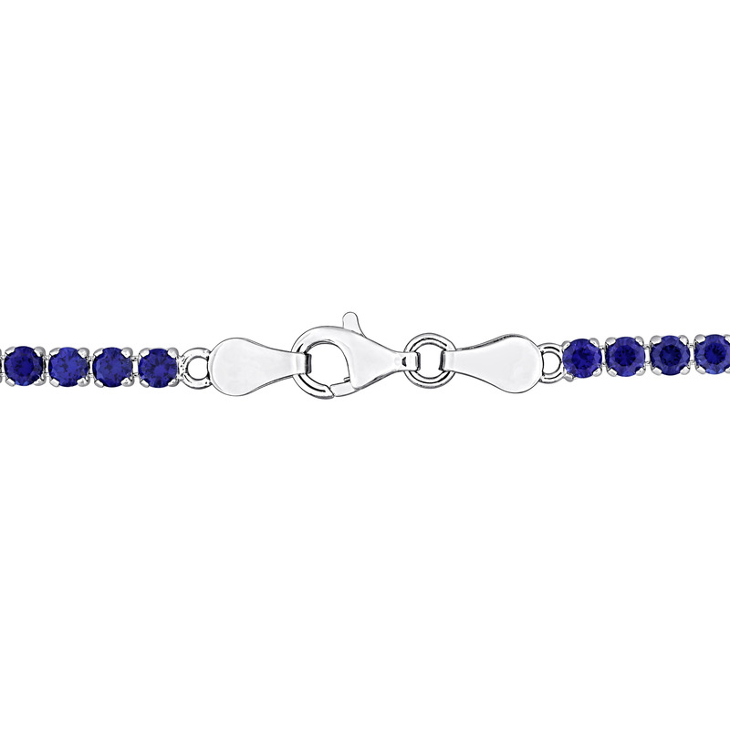 4 3/5ct TGW Peridot Tennis Bracelet in Yellow Plated Sterling Silver - 7.25 in