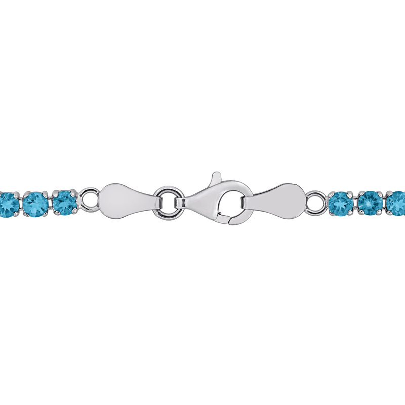 4 1/10ct TGW Maderia Citrine Tennis Bracelet in Yellow Plated Sterling Silver - 7.25 in