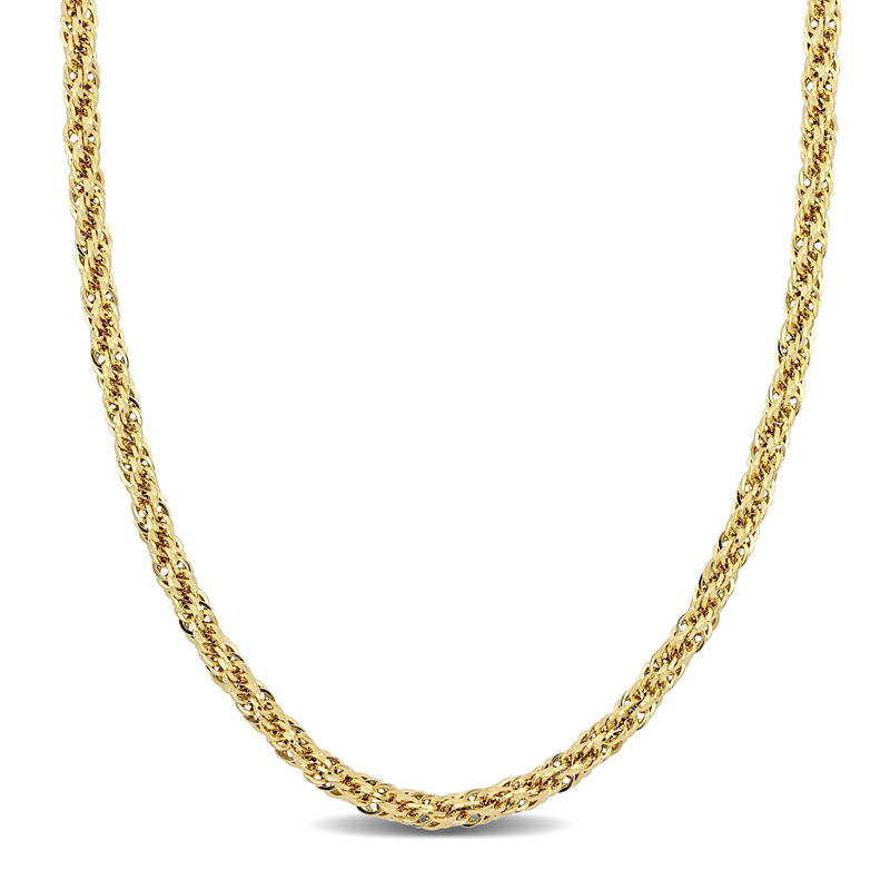 4 MM Infinity Rope Chain Necklace in 14k Yellow Gold - 24 in.