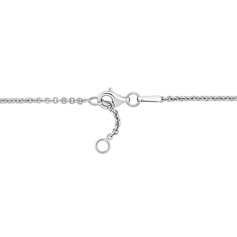 Heart and Key Charm Mother's Day Necklace in Sterling Silver w/ 18k Yellow Gold Plating - 16+2 in.