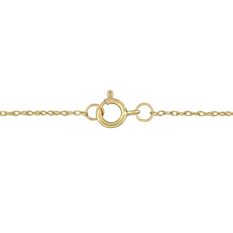 7-8 MM Freshwater Cultured Pearl Tin-Cup-Style Necklace in 10K Yellow Gold