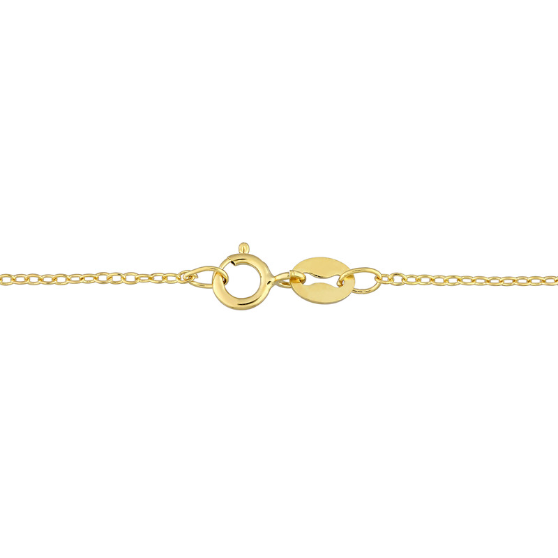 8 - 9 MM Freshwater Cultured Pearl Infinity Lariat 18 Necklace in 18K Yellow Gold Plated Sterling Silver