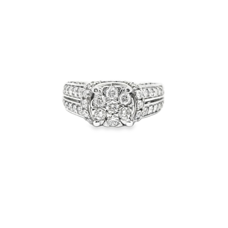 Elegant White Gold Diamond Engagement Ring