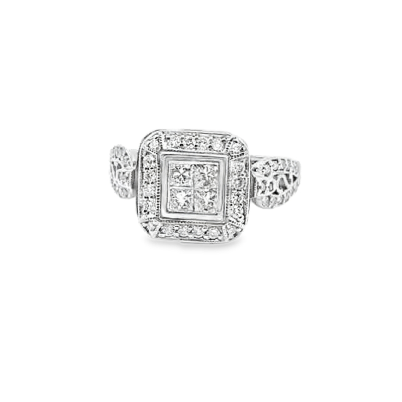 Elegant Princess Diamond Ring