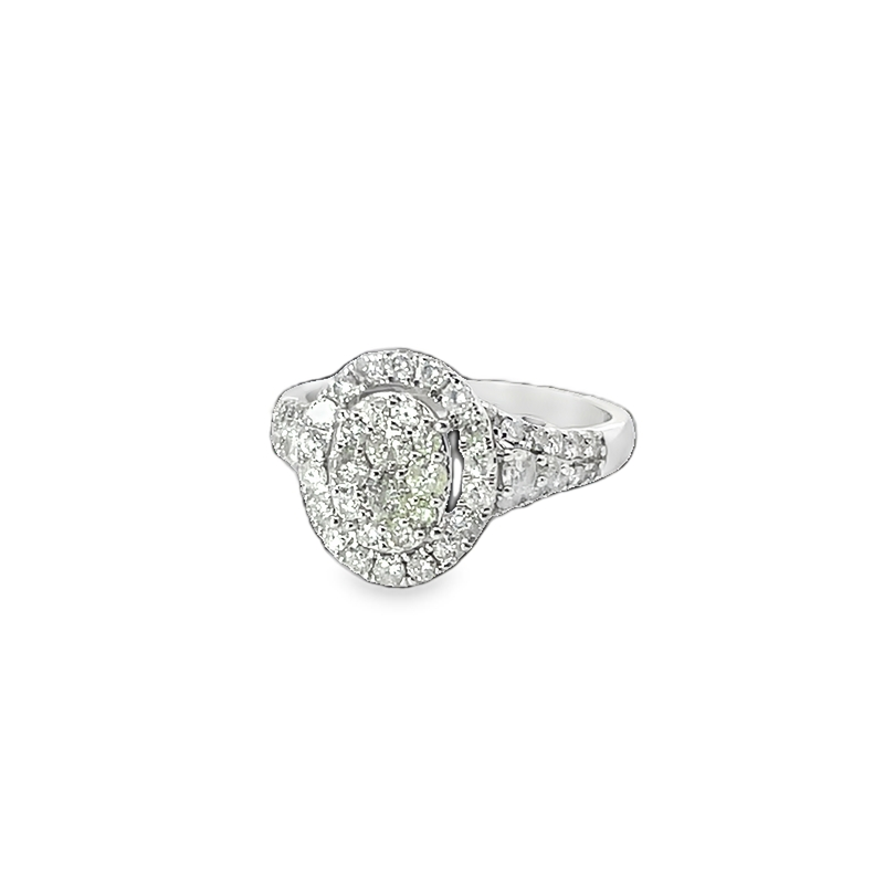 Elegant White Gold Diamond Ring