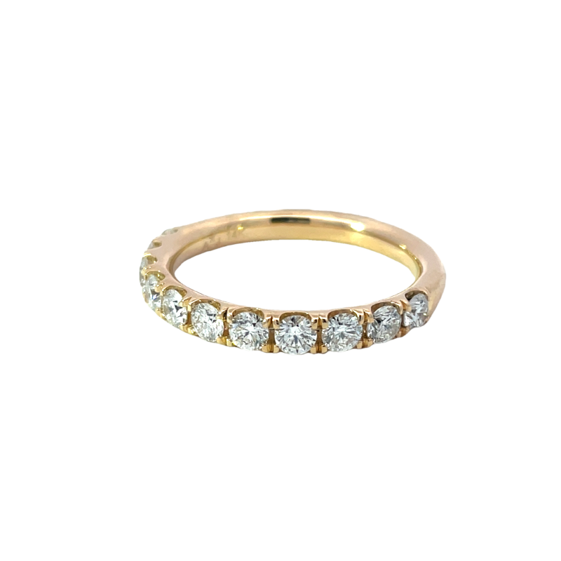 Elegant Yellow Gold Diamond Anniversary Band