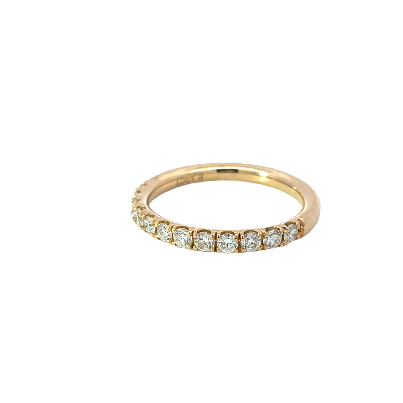 Elegant Yellow Gold Diamond Anniversary Band