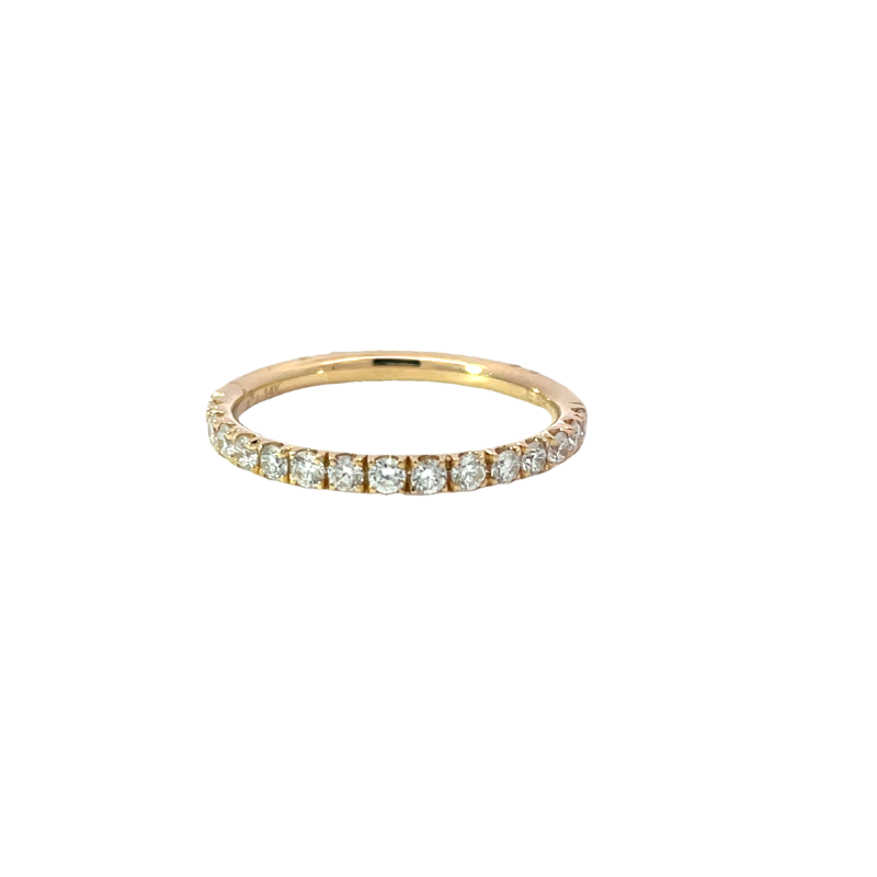 Elegant Yellow Gold Diamond Anniversary Band
