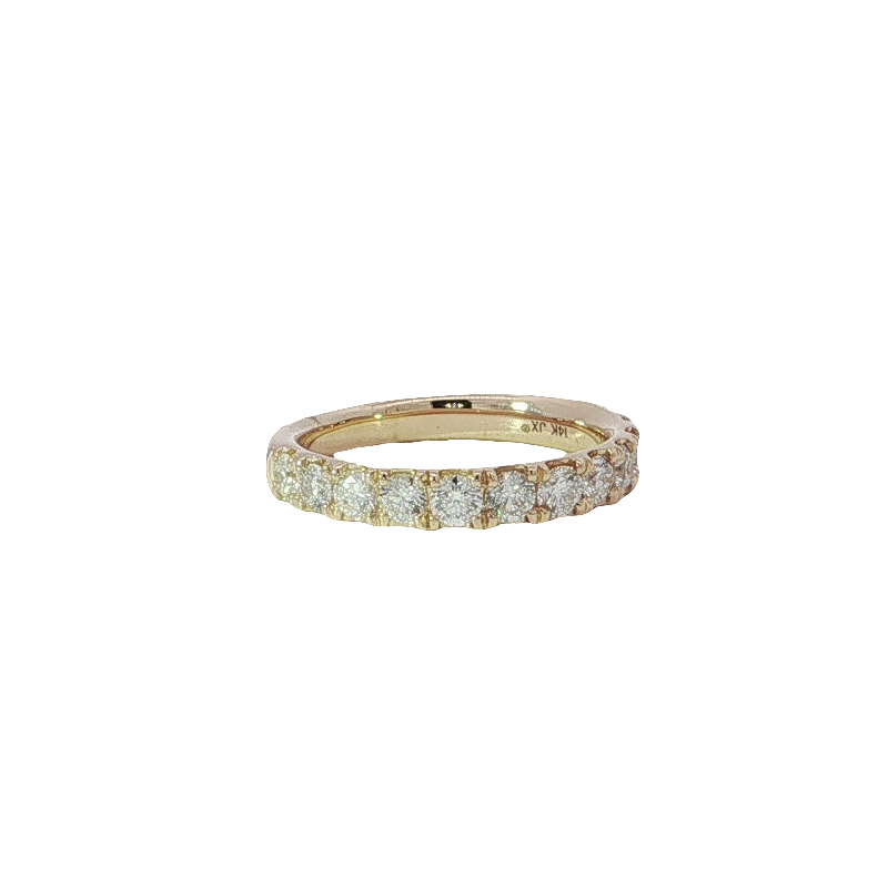 Elegant Diamond Eternity Ring In Yellow Gold