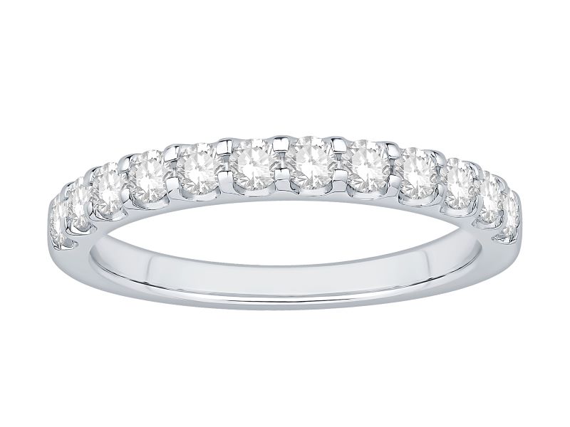 Stunning White Gold Diamond Eternity Band