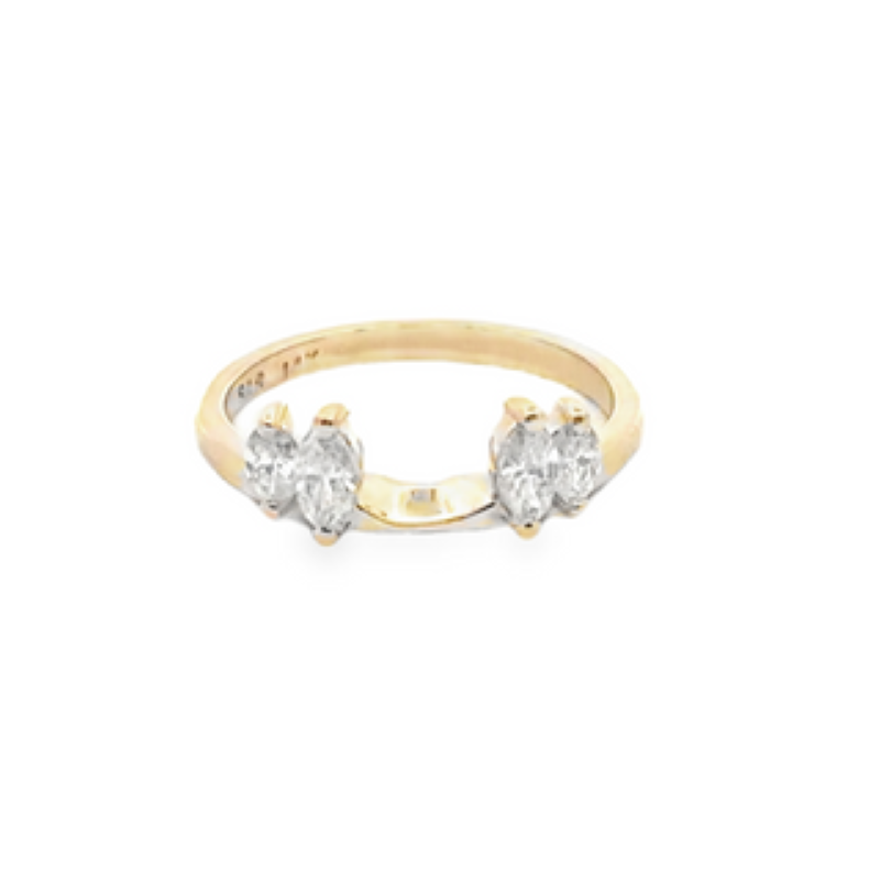 14k Yellow Gold Diamond Fashion Ring