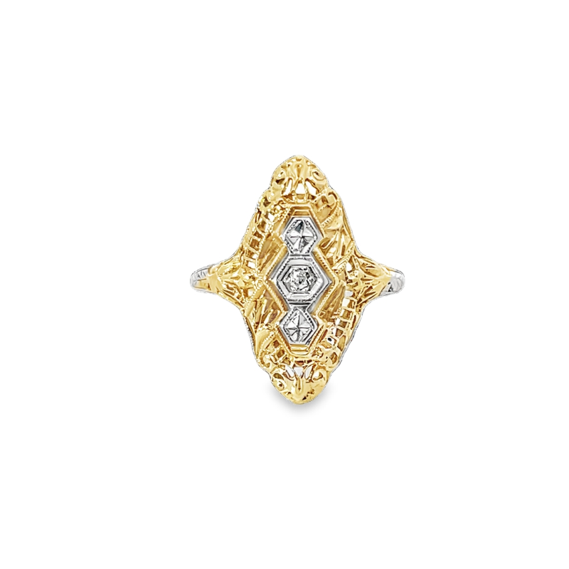 Vintage Diamond-studded Ring