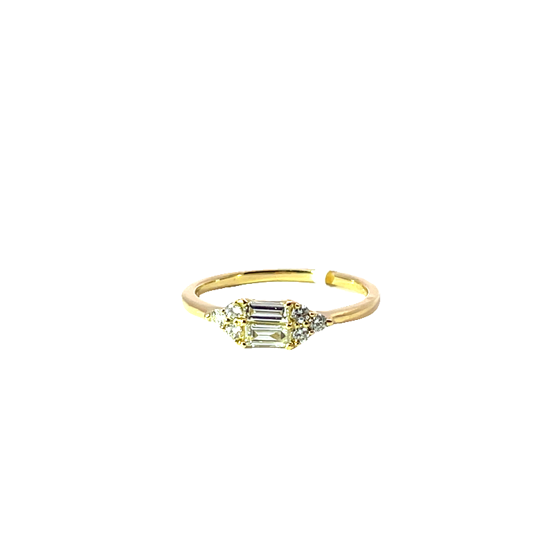 Elegant Baguette Diamond Ring