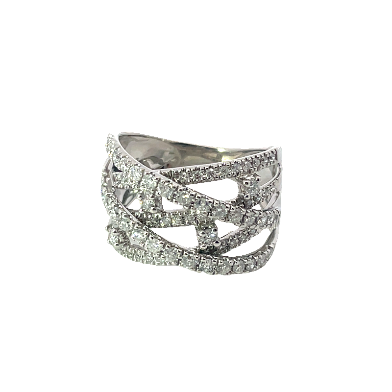 Elegant Diamond Bridge Ring