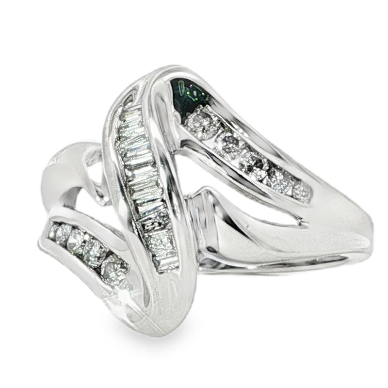 Gorgeous White Gold Multistone Ring With Diamonds