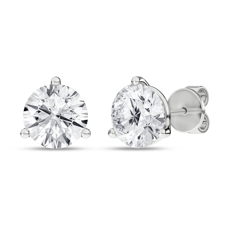Elegant Diamond Studs In White Gold
