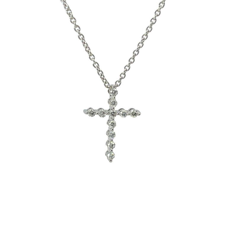 Elegant Diamond Cross Pendant