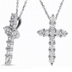 Elegant Silver Cross Pendantt