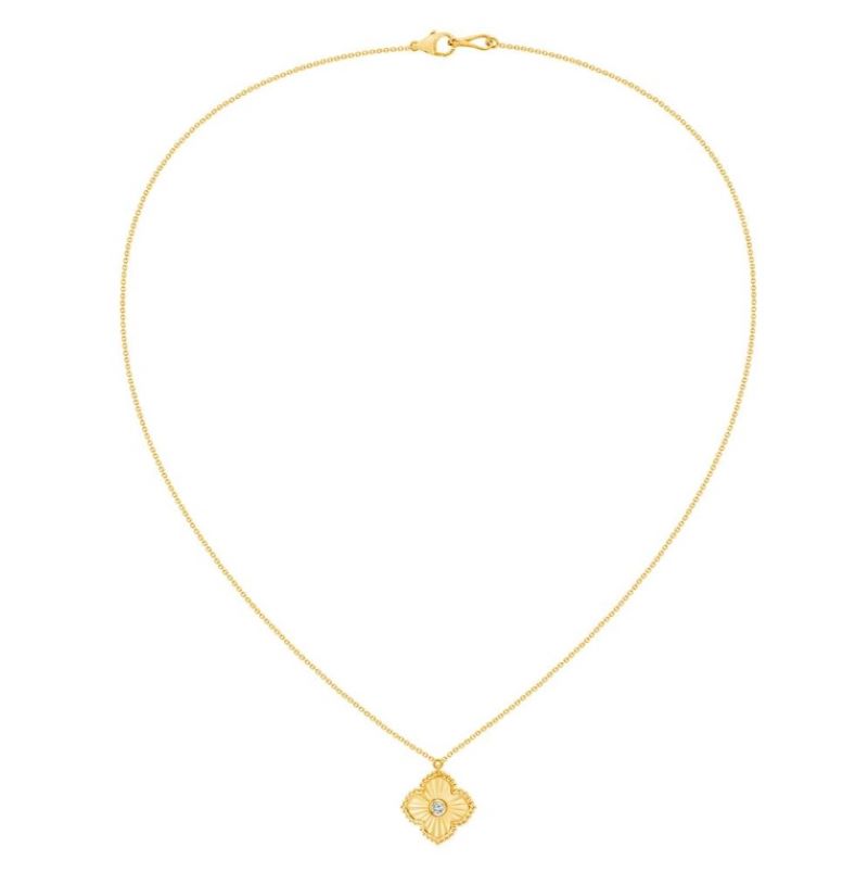Elegant Gold Diamond Pendant Necklace