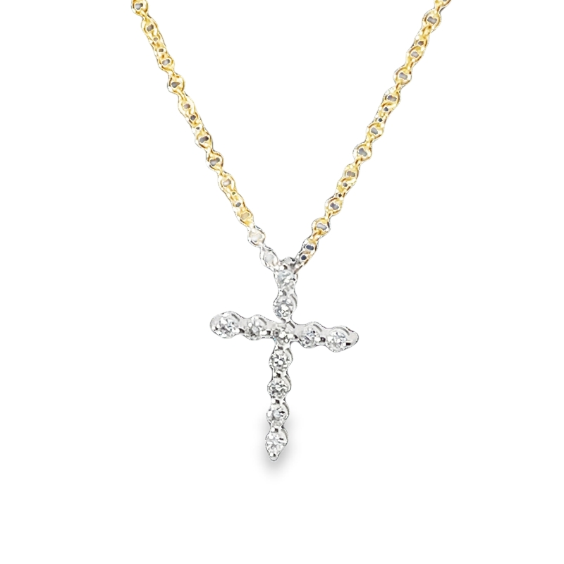 Elegent Diamond Cross Pendant