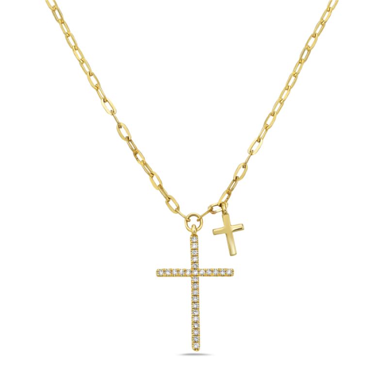 Elegant Diamond Cross Pendant