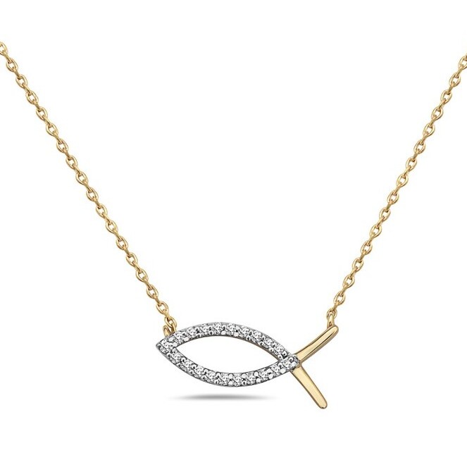 Elegant Diamond Solitaire Pendant In White Gold