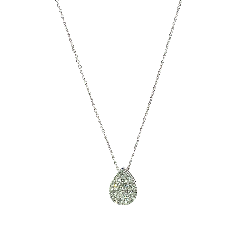 Elegant Lab Diamond Pendant Necklace
