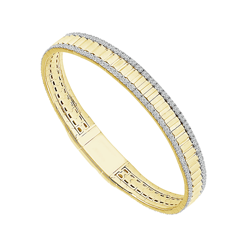 Elegant Gold And Diamond Bracelet
