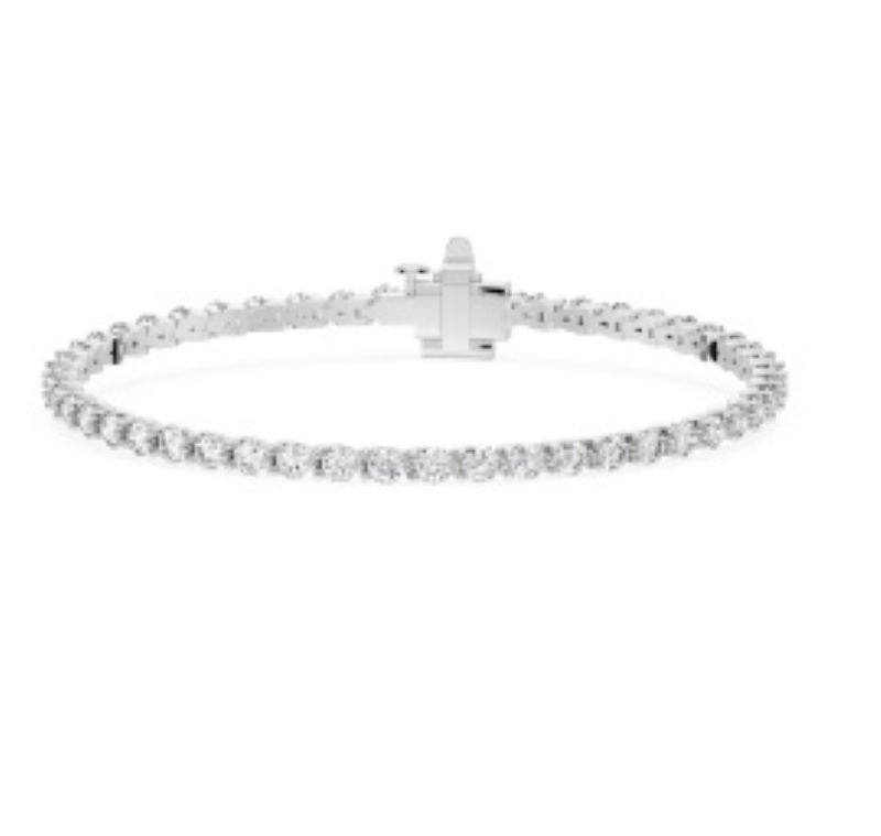 Stunning White Gold Martini Diamond Bracelet