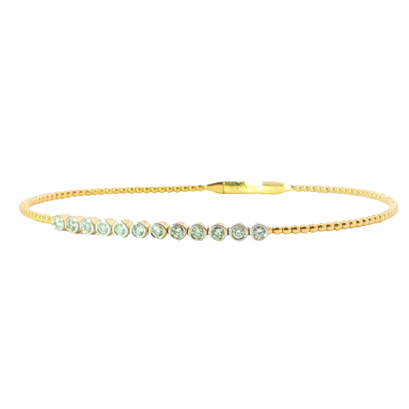 Elegant Sterling Silver Lab Diamond Bracelet