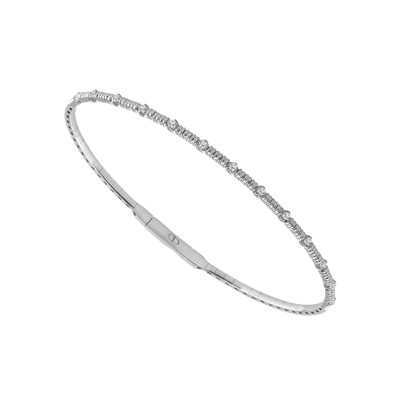 Elegant White Gold With Sparkling Diamonds Bracelet