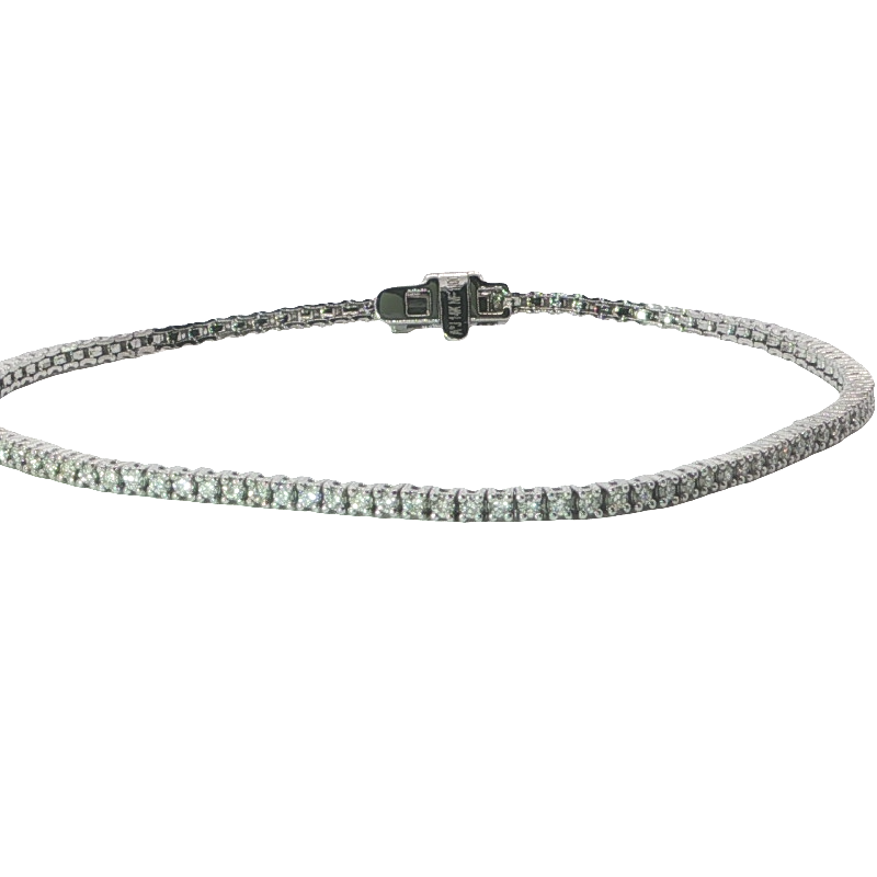 Classic Diamond Tennis Bracelet In 14k White Gold