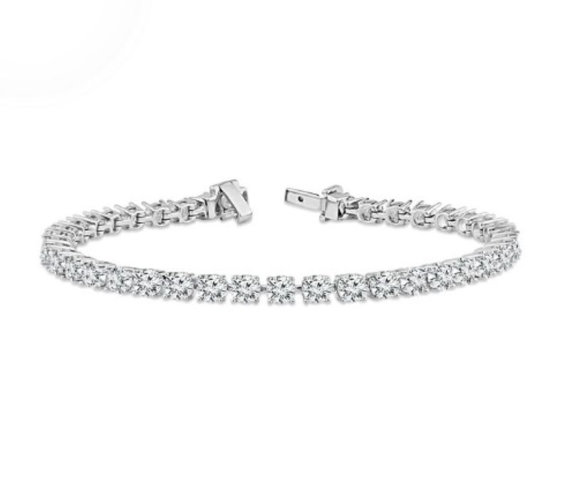Classic Diamond Tennis Bracelet In 14k White Gold