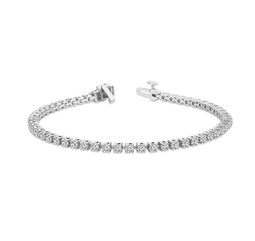 Classic Diamond Tennis Bracelet In 14k White Gold